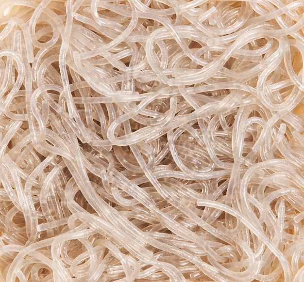 Delicious white rice noodles texture