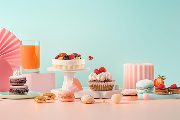 Photo deliciously captured the art of aesthetic food photography created with ai