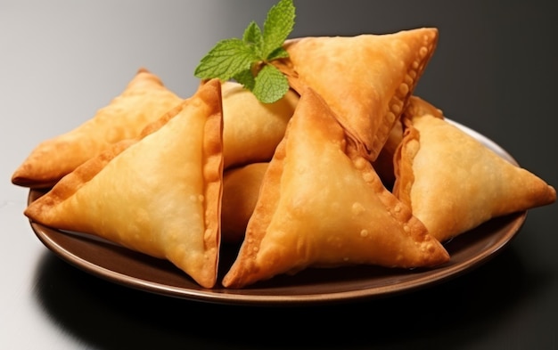 Deliciously golden brown samosas filled with savory mixtures