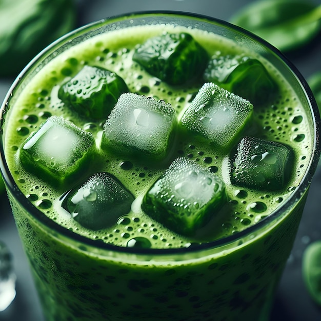 Delight in a nutritious spinach smoothie blending vibrant greens with sweet fruits and creamy yogur