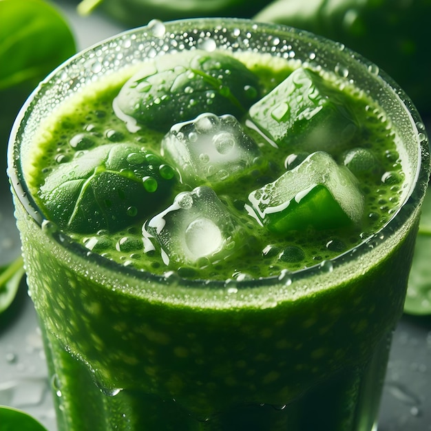 Delight in a nutritious spinach smoothie blending vibrant greens with sweet fruits and creamy yogur