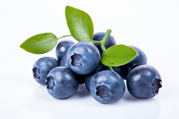 Delightful blueberries in a white round bowl on a violet plaster background