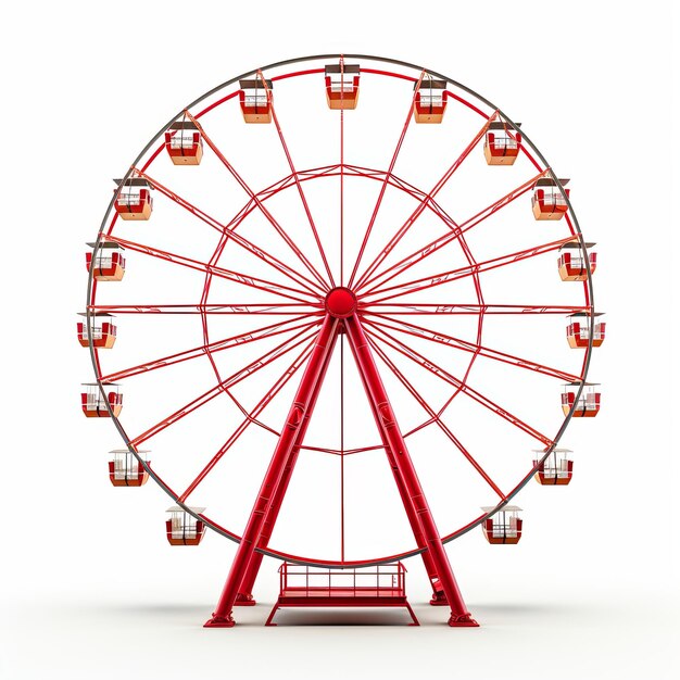 Photo delightful ferris wheel model ideas tips isolated on white background