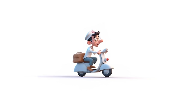 Delivery man concept online order tracking delivery home and officeillustration