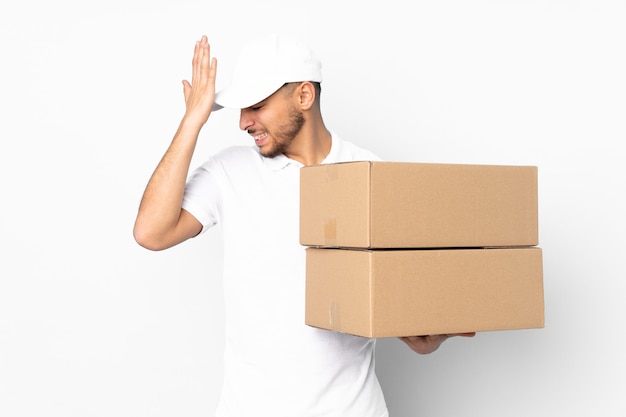 delivery man with boxes