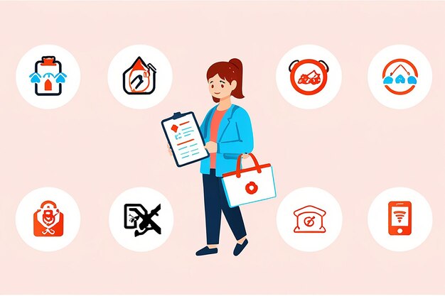 Photo on demand vector icon illustration of gig economy iconset