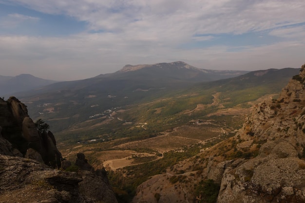 Demerdzhi mountain range View of the valley