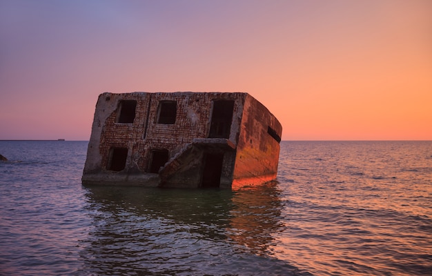 Photo demolished military forts in liepaja, latvia