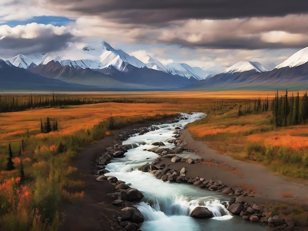 Denali State Park Alaska Ai Generated