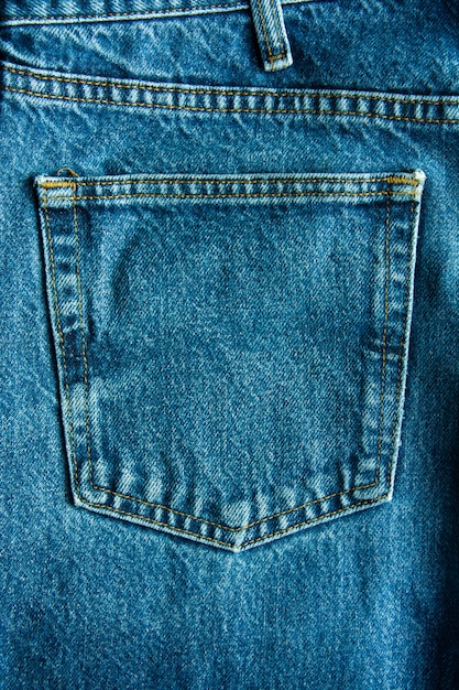 Denim Blue Jean Pocket Texture background, Is The Classic Indigo Fashion.