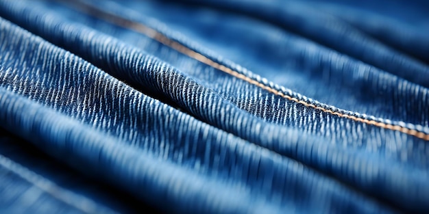 Denim jeans with textured pattern seams and pleats in blue Background Concept Jeans Fashion Textured Seams Blue Denim Fashion Photography Background Options