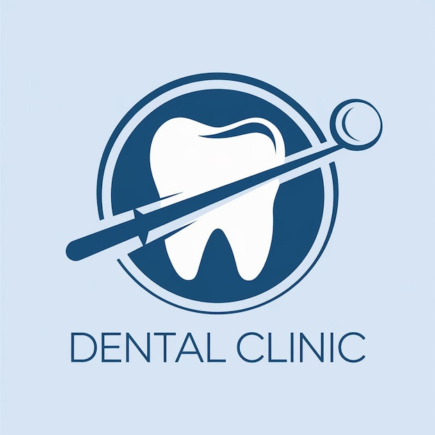 a dental dental logo with a toothbrush on it