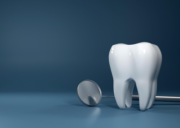 Dental implants surgery 3d rendering