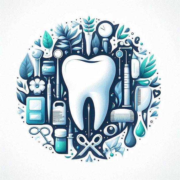 Photo a dental logo design