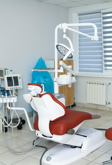 Dental professional indoors healthcare Modern sterile dentistry room