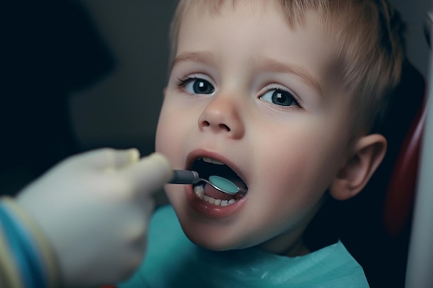 Dental treatment in children and children39s dentist AI Generated