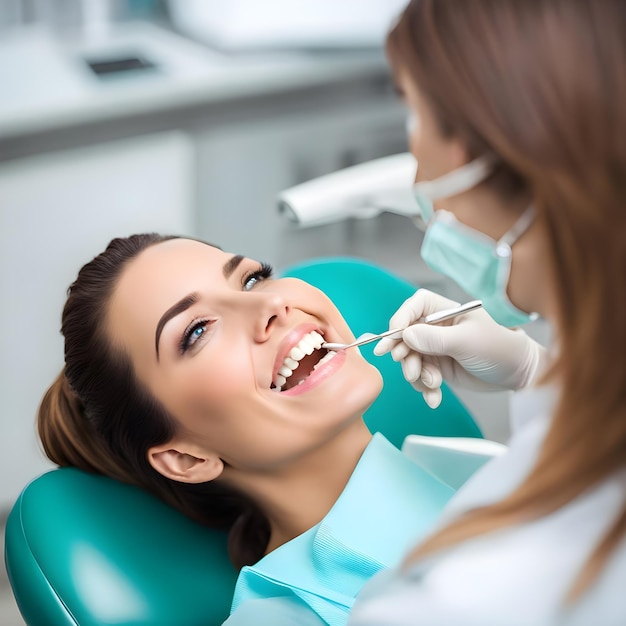 Dental treatment with a dentist