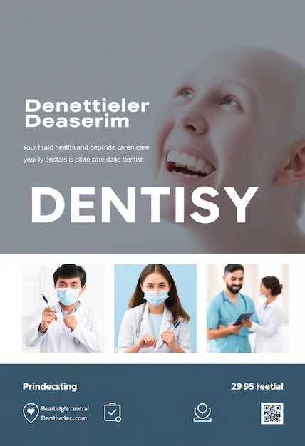 Photo dentist and health care social media and banner template