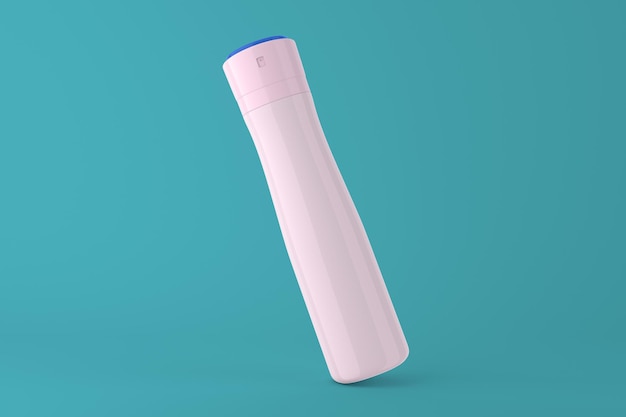 Deodorant Right Side Isolated In Blue Background