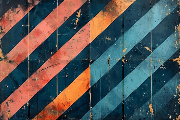 Depicting a blue and orange striped rectangle high quality high resolution