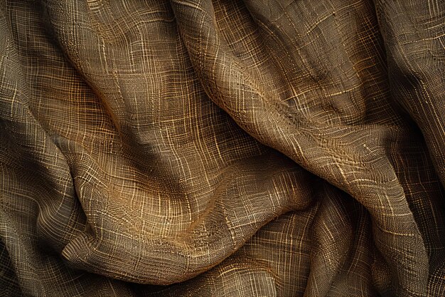 Depicting a brown linen texture with a subtle weave perfect for creating an elegant and rustic bac