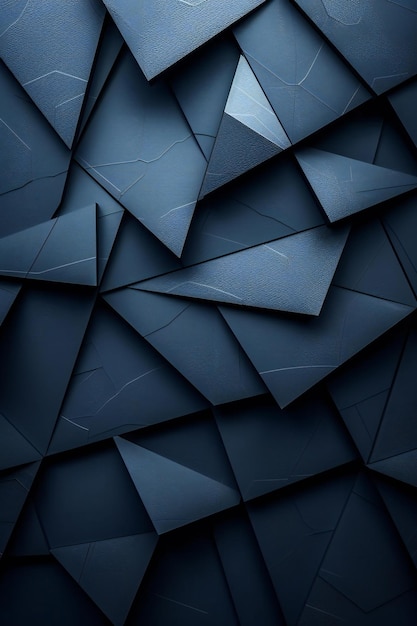 depicting Dark blue background with angular lines in a simple and minimalist style using dark tones