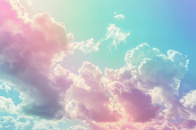 Depicting a sky color gradient layered pastel clouds high quality high resolution