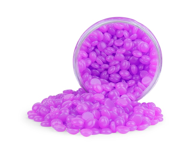 Depilatory Pearl Hard Wax Beans pink color