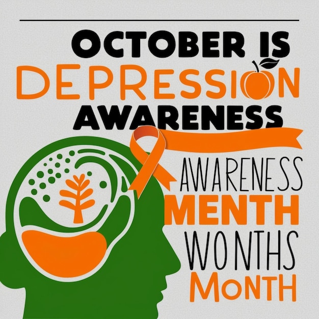 Photo depression awareness month observed annually in october