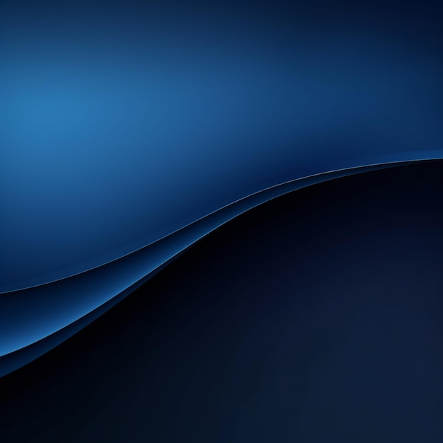 The Depths of Luxury A Smooth Dark Blue Addition to an Abstract Gradient Blue Background