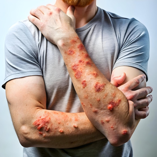 Photo dermatological skin disease psoriasis eczema