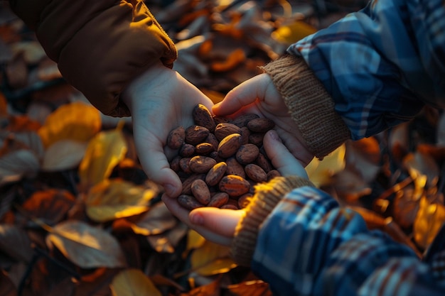 Describe the taste of chocolate warming the family generative ai