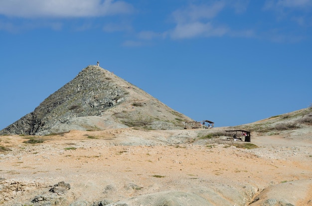 Desert of La Guajira Colombia Landscape in the desert peak Pilon Azucar