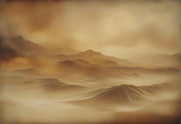 desert landscape illustration