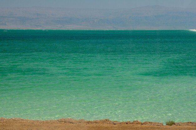 Desert landscape of Israel Dead Sea Jordan High quality photo