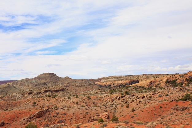 Desert landscape in the spring, Utah, USA.