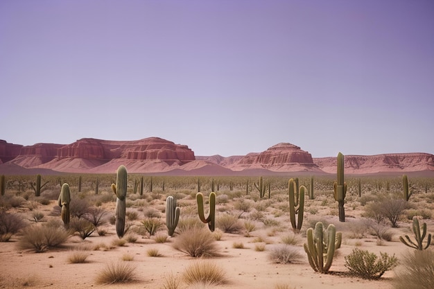 Photo a desert landscape with a desert landscape and desert landscape