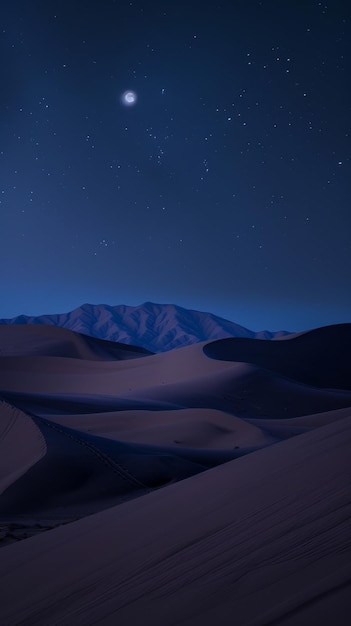 a desert landscape with a desert landscape and mountains in the background