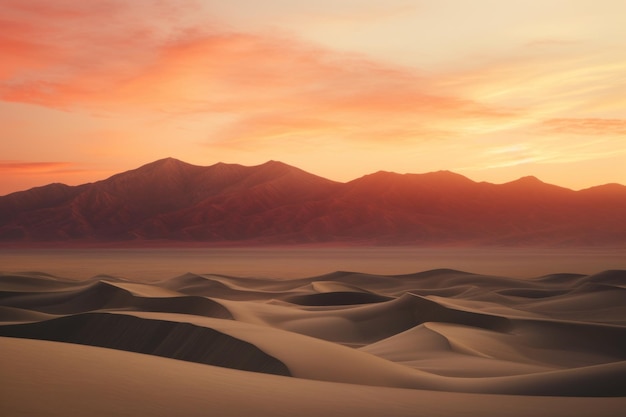 Desert Landscape with Mountains