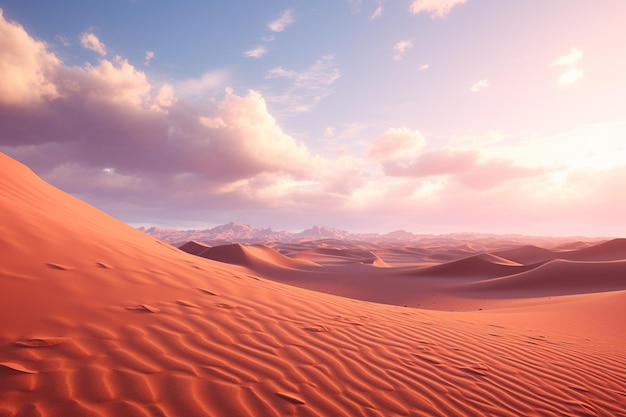 Desert landscapes and sand dunes