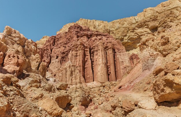 Desert and mountain canyons in Eilat