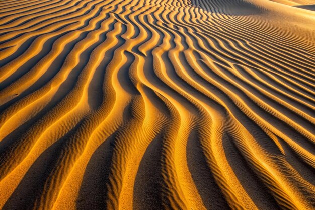 Desert sand dunes with intricate patterns