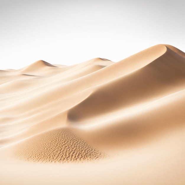 desert sand pile dune isolated on white background