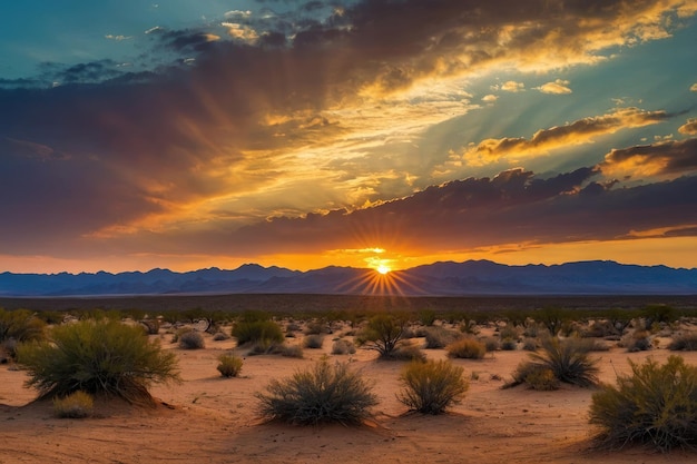 Desert Vista at Sunset