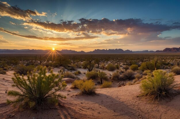 Desert Vista at Sunset