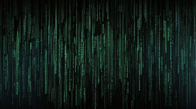 Design an abstract background inspired by the iconic falling code from The Matrix