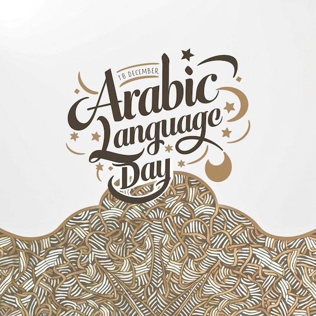 Photo design for arabic language day