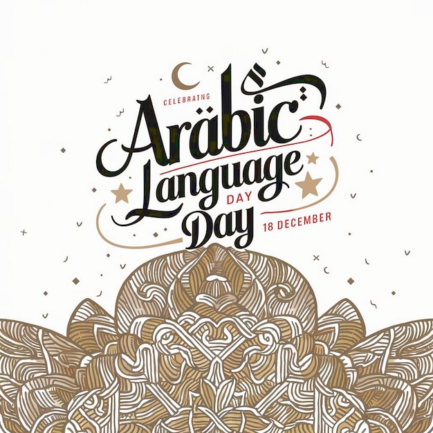 Photo design for arabic language day