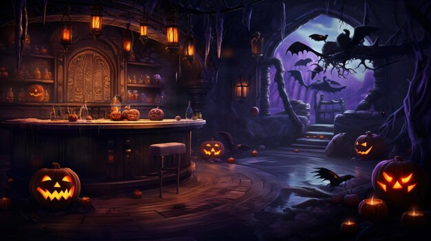 Photo design background for halloween party