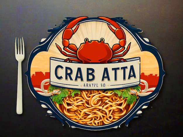 Photo design a captivating and indulgent logo for crab cartel atl inspired by gastronomic indulgence aes